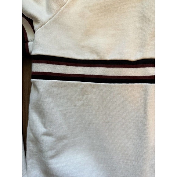 Armani Exchange Womens Size S Quarter Zip High Neck Sweatershirt Designer White - Picture 4 of 11